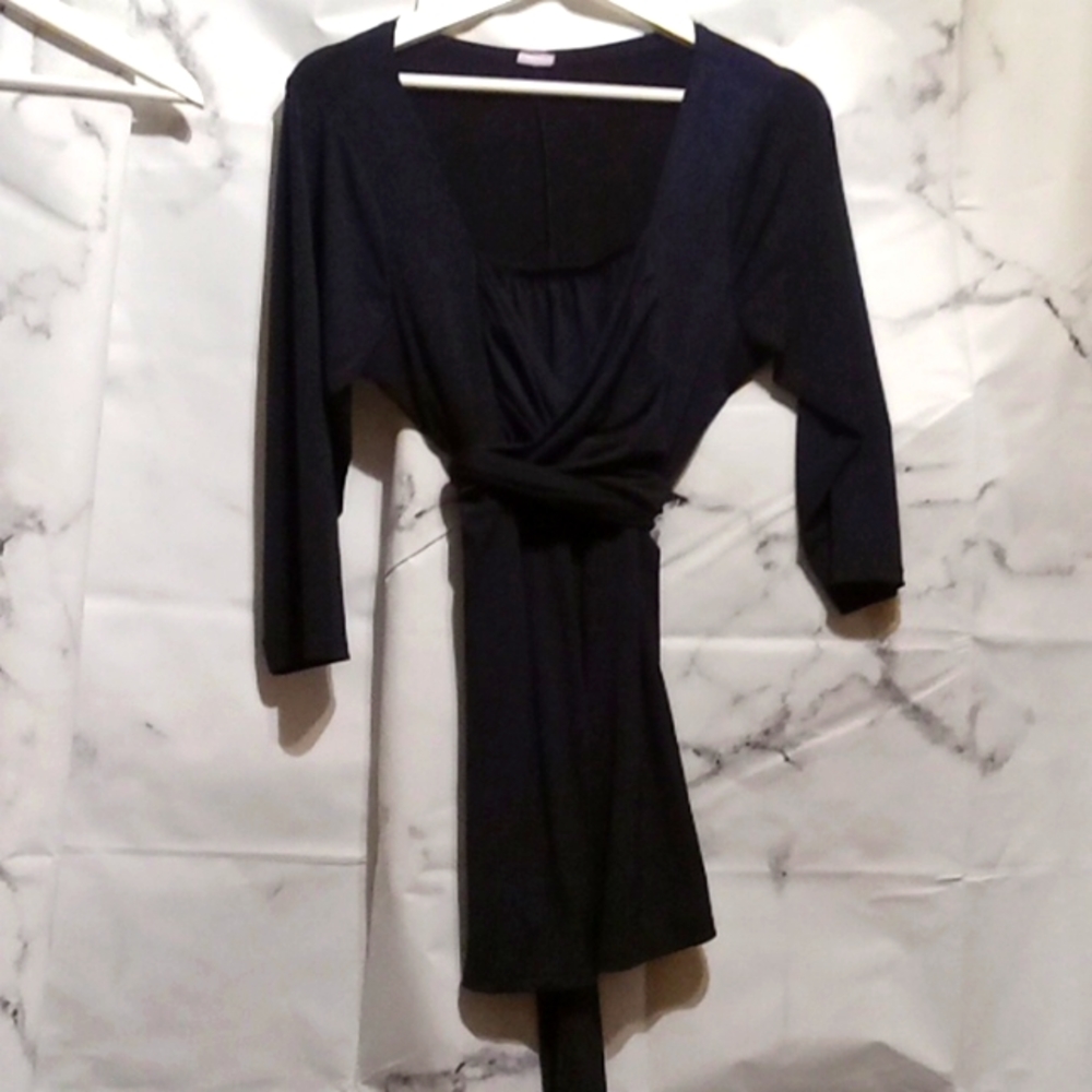 Flirty Pink black mini dress Lg 💙💙💙💙